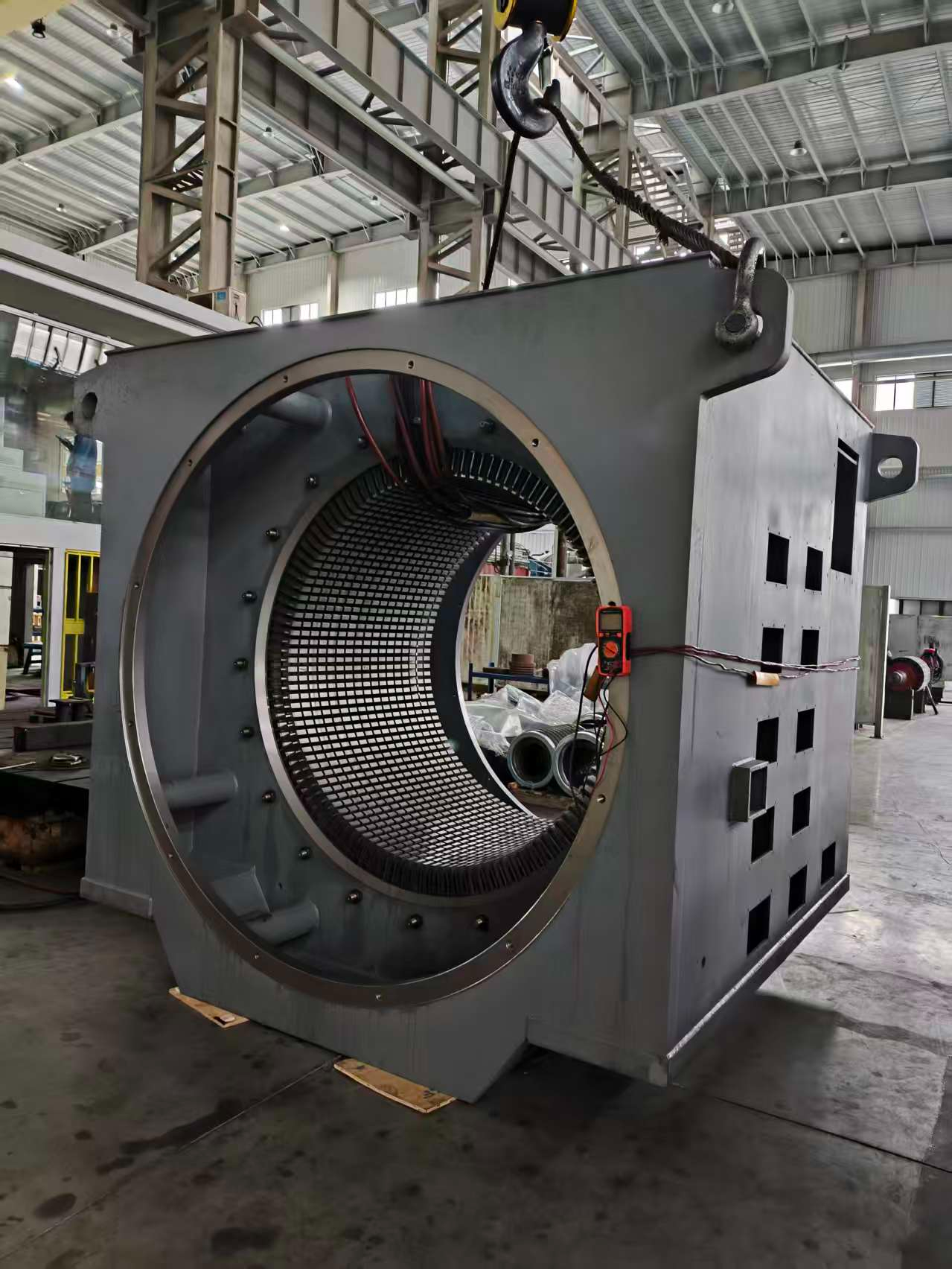 6500kW high voltage motor stator iron loss test